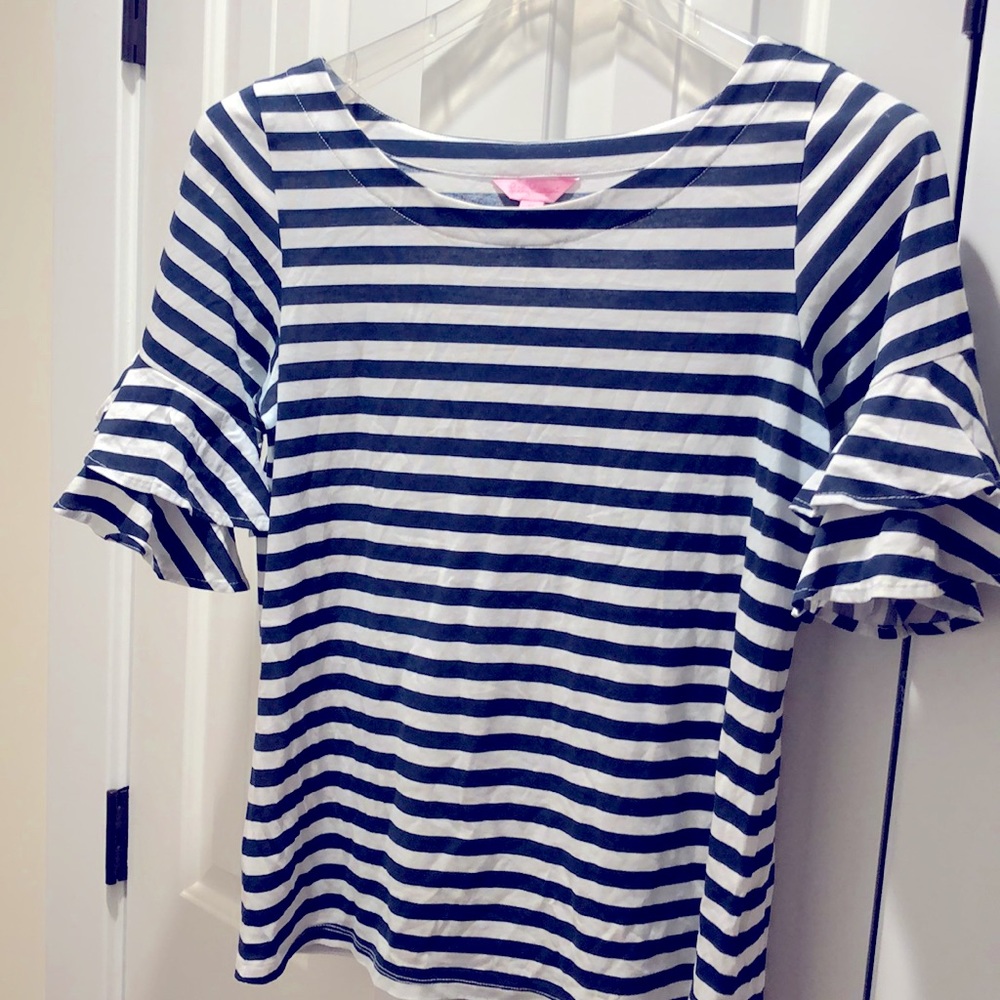 Lilly Pulitzer Ruffle Sleeve Top